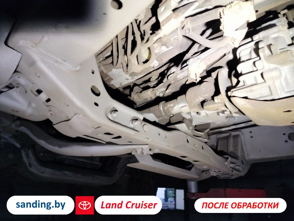 Пескоструйная очистка и обработка днища Toyota Land Cruiser