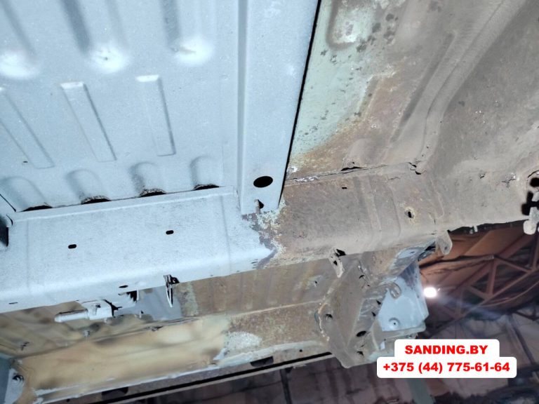 Пескоструйная очистка днища автомобилей Ситроен и Пежо в Минске